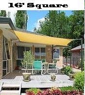 San Diego Shade Sail 16' Square - Sandy Beach