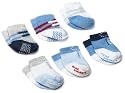Carter's 6-Pack Boys Shoe Comfy Fit Socks - Blue, 3-12 Months