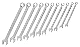Stanley 87-249 11 Piece Satin Finish Metric Long Combination Wrench Set