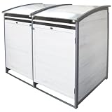 Details zu "Habau 3140 Mülltonnenbox 120 Liter Doppel" Details zu "Habau 3140 Mülltonnenbox 120 Liter Doppel"