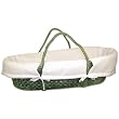 White Waffle Fabric Moses Basket
