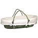 White Waffle Fabric Moses Basket