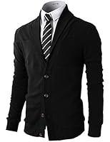 H2H Mens Basic Cardigan with Shawl Collar