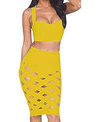 Sexy Fitted Spring Summer Nylon/Rayon/Spandex Bandage Dress/Bodycon Dress/Club Dress 