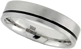 size 4 promise ring:Stainless Steel 1/4 in. (6 mm) Comfort Fit Flat Ring (Available in Sizes 7 to 14), size 13.5