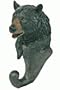 Black Bear Coat Hook, 6", (Wall Mounted)