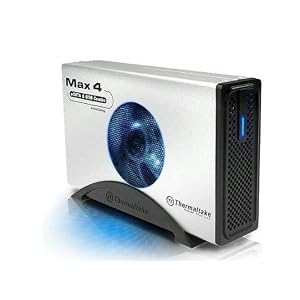 Thermaltake Max 4 Active Cooling N0012US - Storage enclosure - 3.5 - 300 MBps - Hi-Speed... by 