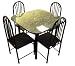 NEW 5-PCs Marble Design Wooden Dinette Set