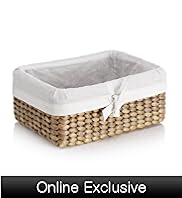 Water Hyacinth Small Lined Basket