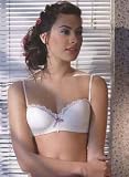 Bridal Pearl Strapless Convertible Bra with Italian Lace & Velvet Purple Bow