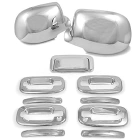 High Quality Weatherproof Chrome Side Mirror Door Handle Tailgate Cover Trim Set for... by SUV Tailgate