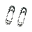 Stud Earrings Sterling Silver - Safety Pin
