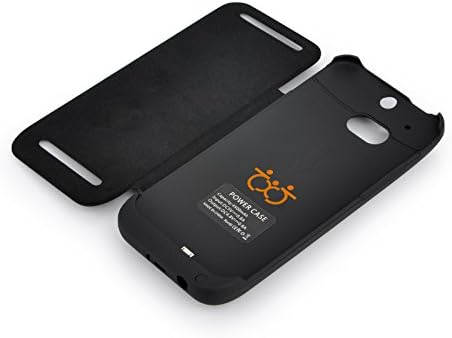 KUKOME External Battery Case Power Bank for HTC One M8 4500mAh Black