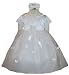 New Butterfly Tulle Flower Girl Pageant Dress plus Headband (White Ivory or Pink) 6M to 24M
