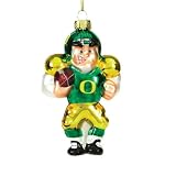 Oregon Ducks 4 Glass Caucasian Football Player