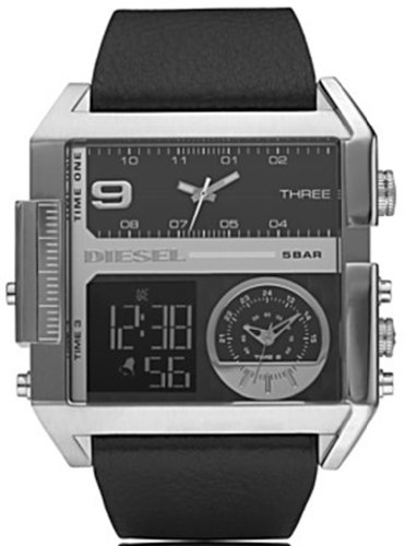 Diesel Watches Mens SBA Ana-Digi Black Dial Watch BlackBlue Diesel Watches Mens SBA Ana-Digi Black Dial Watch BlackBlue