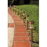Buy 10 Piece Stainless Steel Solar Light Set by One Stop Gardens