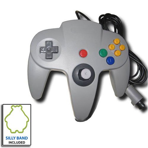 gray-controller-game-system-for-nintendo-64-n64--brand-new--with-smacktom-logo-silly-band