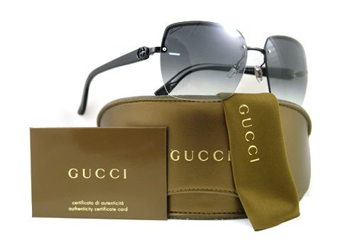 AUTHENTIC GUCCI SUNGLASSES GG 2864 65Z44 BLACK GG2864