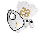 (ジョーダンブランド) 【子供用】JORDAN BRAND 【AIR JORDAN 23 FLOW 3-PIECE ONESIE SET/WHT-GOLD】 [並行輸入品]
