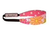LocoLili! Reversible Headbands: Large Daisies/Pink White Spots - Small