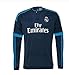 Barcelona Kids Jersey 2015/2016 Football Soccer #7 Away Blue Real Madrid long sleeve jersey & shorts &socks & free key chain & Free face cloth Kids 3-14 Yrs