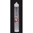 First Communion Candle - 10in. - Silver Tone