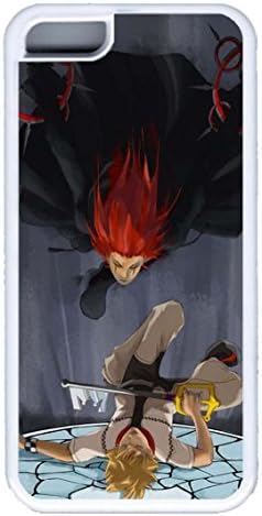 iPhone 5C Case, Custom Design Axel Roxas Kingdom Hearts Soft Rubber TPU White Bumper Case Back Cover Protector Skin For Apple iPhone 5C