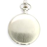 Colibri Hunting Case Pocket Watch Stainless with Chain PWS096051