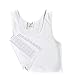 Les Lesbian Tomboy Short Vest Chest Binder Tops (S, White)