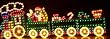 Lighted 4pc Holographic Motion Train 600 Lights