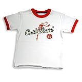 Cool Island - Toddler Boys and Boys Short Sleeve Tee Shirt, White, Orange