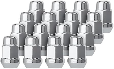 DPAccessories 16 Chrome 1/2-20 Closed End Bulge Acorn Lug Nuts - Cone Seat - 3/4" Hex D3112-HT-2305/16
