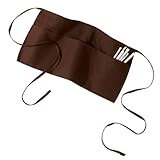 Fiumara Apparel 3 Pocket Waist Apron-Black 11" Length by 23" Wide