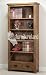 Rustic Solid Oak Large Bookcase
