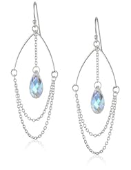 Sterling Silver Swarovski Crystal Chandelier Dangle Earrings