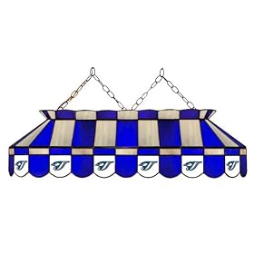 Imperial Toronto Blue Jays Licensed 40-Inch Rectangular Stained Glass Billiard Table Light