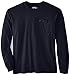 Key Apparel Heavyweight Long Sleeve Pocket T-Shirt – Mens Durable Performance Workwear – Navy (Large/Tall)