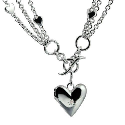 Hot Diamonds Schmuck Kette 925 Sterling Silber mit echten Diamanten DN038 Preisvergleich