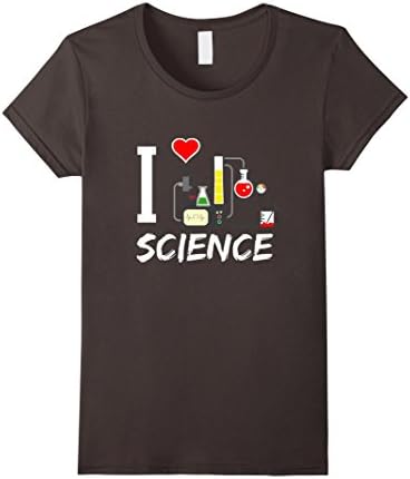 Women's Watch Me Do Science Shirt - I Heart Science -  I love Scienc Medium Asphalt