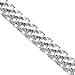 Amazon Collection Sterling Silver Mesh Chain Necklace, 18
