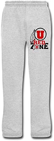 YSAU Men's Utah Runnin Utes Fleece Pants Ash US Size 3X,100% Cotton