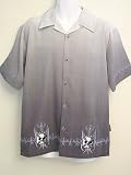 Dragonfly Clothing Steady Eddie Embroidered Iron Cross Skull Tattoo Design Shirt, Full Range of sizes Med. - 5XL!!