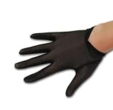 Stretch Sheer Sparkle Tricot Shortie Gloves with Gathered Hem