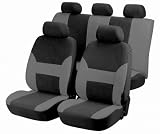 Zoom Produkt-Bild: WALSER AM12417 TOP Universal Autositzbezug Dubai anthrazit/schwarz