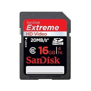 SanDisk Extreme HD Video 16 GB SDHC Class 6 Memory Card