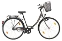 Texo Fahrrad 28 (622 mm) City Damen 3-Gang Rücktrittbremsnabe mit Korb, bronx, 45 cm