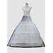 Loywe, Reifrock Petticoat aus Satin, 3 Ringe, Taille Umfang bis 90cm, LW4803