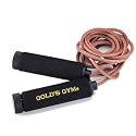 Golds Gym Weighted Leather Skipping Rope, One Size