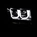 AnzoUSA 111263 Black U-Bar Style Amber Projector Headlight for Ford F-150